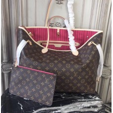 Louis Vuitton Monogram Canvas Neverfull GM with Pivoine Lining M41180
