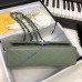 Chanel Small Classic Flap Bag in Green Lambskin with silver hardware