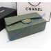 Chanel Jumbo Classic Flap Bag in Green Lambskin with golden hardware