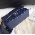 Chanel Jumbo Classic Flap Bag in Dark Blue Lambskin with silver hardware