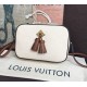Louis Vuitton Monogram Empreinte Leather Saintonge Creme Caramel M44597