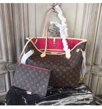 Louis Vuitton Monogram Canvas Neverfull MM with Pivoine Lining M41178