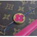 Louis Vuitton Monogram Canvas Flore Chain Wallet Fuchsia M67404