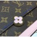 Louis Vuitton Monogram Canvas Flore Chain Wallet Rose Ballerine M67405