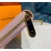Louis Vuitton Damier Azur Zippy Wallet Rose Ballerine N63503-pink