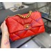 Chanel 19 Small Flap Bag C1160-red