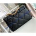 Chanel 19 Maxi Flap Bag C1162-black