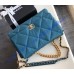 Chanel 19 Maxi Flap Bag C1162-blue