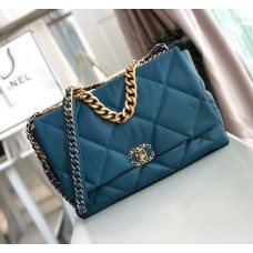 Chanel 19 Maxi Flap Bag C1162-blue