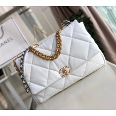 Chanel 19 Maxi Flap Bag C1162-white