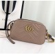 Gucci GG Marmont small matelasse shoulder bag GU447632A-tan