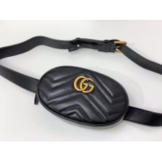 Gucci GG Marmont Matelasse Leather Belt Bag GU476434-black