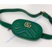 Gucci GG Marmont Matelasse Leather Belt Bag GU476434-green