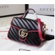 Gucci GG Marmont Mini Top Handle Bag GU547260-black-red