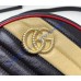Gucci GG Marmont Mini Round Shoulder Bag GU550154-black-yellow