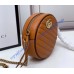 Gucci GG Marmont Mini Round Shoulder Bag GU550154-brown-black