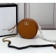 Gucci GG Marmont Mini Round Shoulder Bag GU550154-brown-black