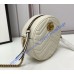 Gucci GG Marmont Mini Round Shoulder Bag GU550154-white