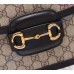 Gucci GG Supreme Horsebit 1955 shoulder bag GU602204C-black