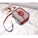 Gucci GG Supreme Horsebit 1955 shoulder bag GU602204C-red