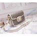 Gucci GG Supreme Horsebit 1955 shoulder bag GU602204C-white