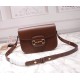 Gucci Leather Horsebit 1955 shoulder bag GU602204L-brown