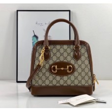 Gucci Horsebit 1955 Small Top Handle Bag GU621220C-brown