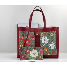 Gucci Ophidia GG Flora medium tote GU547947-red