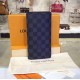 Louis Vuitton Damier Graphite Brazza Wallet N62665-black