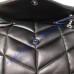 Saint Laurent LOULOU PUFFER Medium bag in quilted lambskin YSL577475B-black