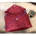 Saint Laurent LOULOU PUFFER Medium bag in quilted lambskin YSL577475B-red