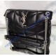 Saint Laurent LOULOU PUFFER Small bag in quilted lambskin YSL577476B-black