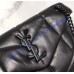 Saint Laurent LOULOU PUFFER Small bag in quilted lambskin YSL577476C-black