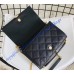 Saint Laurent BECKY chain wallet in quilted lambskin YSL585031-black