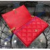 Saint Laurent BECKY chain wallet in quilted lambskin YSL585031-red