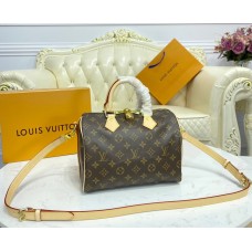 Louis Vuitton Monogram Canvas Speedy 25 with Shoulder Strap M40390