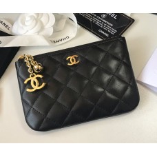 Chanel Quilted Coin Purse in Lambskin CW50168-A-black