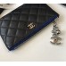 Chanel Quilted Coin Purse in Lambskin CW50168-B-black