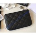 Chanel Quilted Coin Purse in Caviar Leather CW50168-BB-black