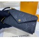 Louis Vuitton Monogram Empreinte Leather Card Holder Recto Verso M69421-black