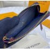 Louis Vuitton Monogram Empreinte Leather Card Holder Recto Verso M69421-navy-blue