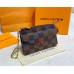 Louis Vuitton Damier Ebene Card Holder Recto Verso N60405-red