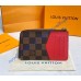 Louis Vuitton Damier Ebene Card Holder Recto Verso N60405-red