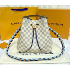 Louis Vuitton Damier Azur NeoNoe MM with Braided Strap N50042 