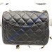 Chanel Mini Quilted Square Bag in Lambskin C1786-black