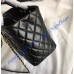 Chanel Quilted Shopping Tote C57974-black