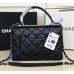 Chanel Flap Bag with Top Handle C92236B-black