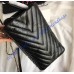 Chanel Chevron Large Shopping Tote C93525V-black