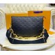 Louis Vuitton Monogram-embossed Lambskin Coussin MM M57783