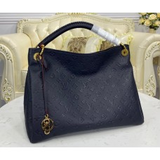 Louis Vuitton Monogram Empreinte Leather Artsy MM M41066-navy-blue